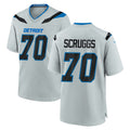 Robertx D.Lions #70 Juice Scruggs Player Silver 2026 Rivalries Collection Home Game Stitched Jerseys