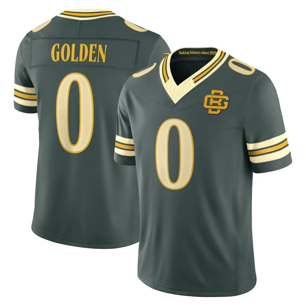 Robertx  GB.Packers #0 Matthew Golden Player Green Limited 2026 Rivalries Collection Home Game Stitched Jerseys