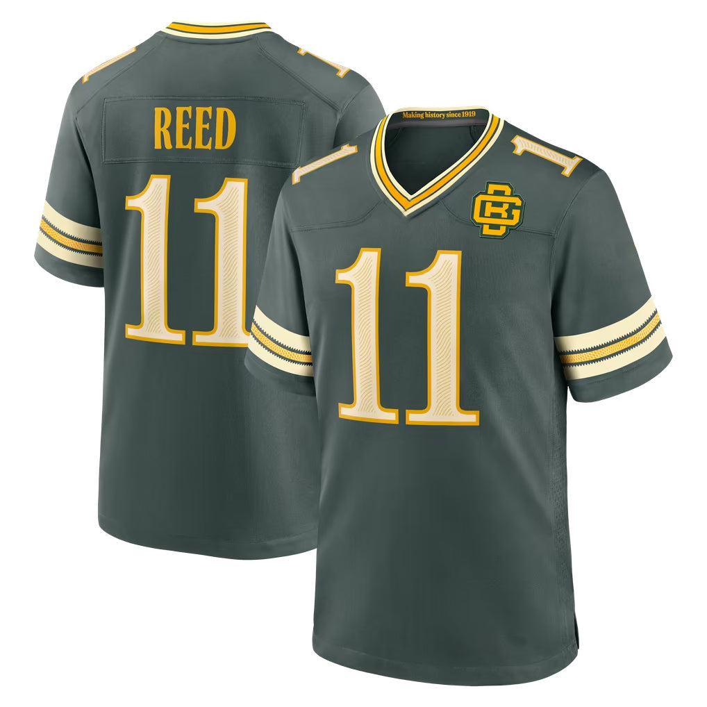 Robertx GB.Packers #11 Jayden Reed Player Green 2026 Rivalries Collection Home Game Stitched Jerseys