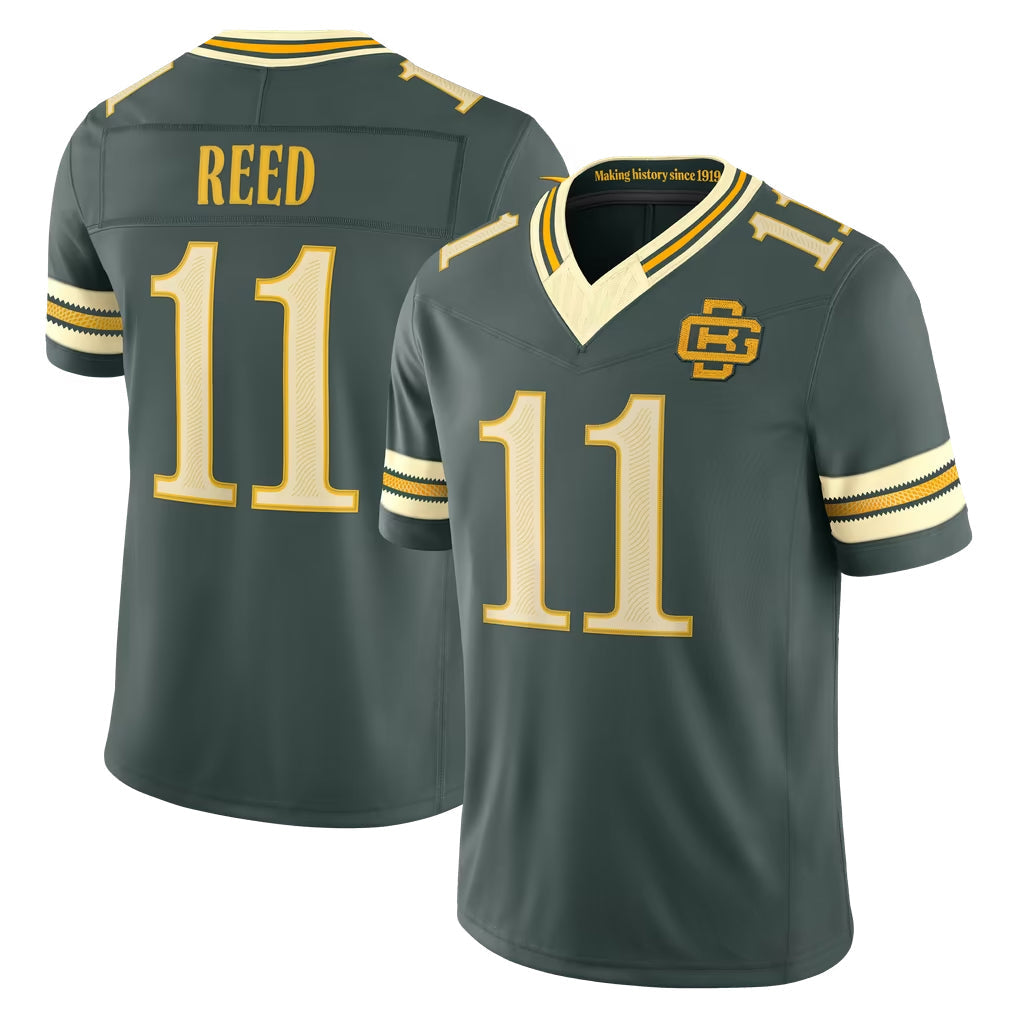 Robertx GB.Packers #11 Jayden Reed Player Green Limited 2026 Rivalries Collection Home Game Stitched Jerseys
