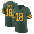 Robertx GB.Packers #18 Jonnu Smith Player Green Alternate Home Game Stitched Jerseys