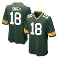 Robertx GB.Packers #18 Jonnu Smith Player Green Home Game Stitched Jerseys