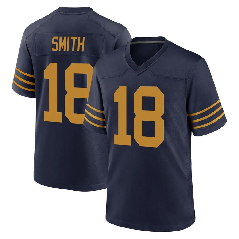 Robertx GB.Packers #18 Jonnu Smith Player Navy The 1923 Classic Home Game Stitched Jerseys