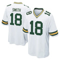 Robertx GB.Packers #18 Jonnu Smith Player White Home Game Stitched Jerseys