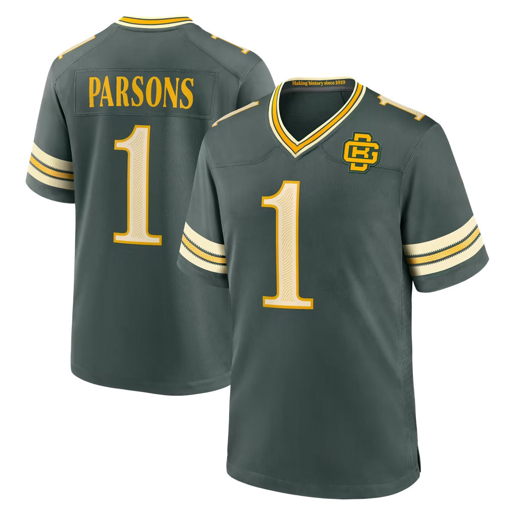 Robertx GB.Packers #1 Micah Parsons Player Green 2026 Rivalries Collection Home Game Stitched Jerseys