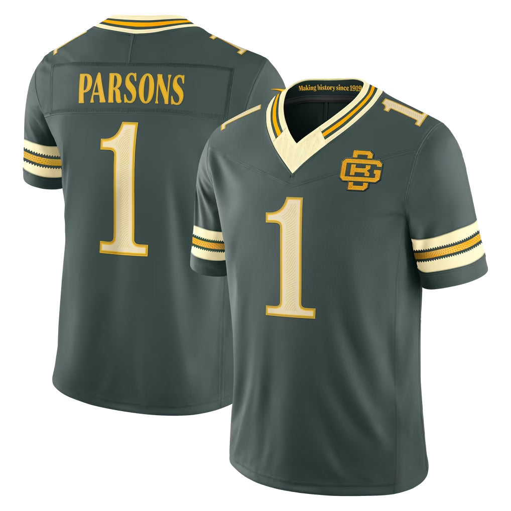 Robertx GB.Packers #1 Micah Parsons Player Green Limited 2026 Rivalries Collection Home Game Stitched Jerseys