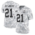 Robertx GB.Packers #21 Benjamin St-Juste Player Arctic Camo Salute To Service Limited Stitched Jerseys