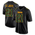 Robertx GB.Packers #21 Benjamin St-Juste Player Black Fashion Home Game Stitched Jerseys