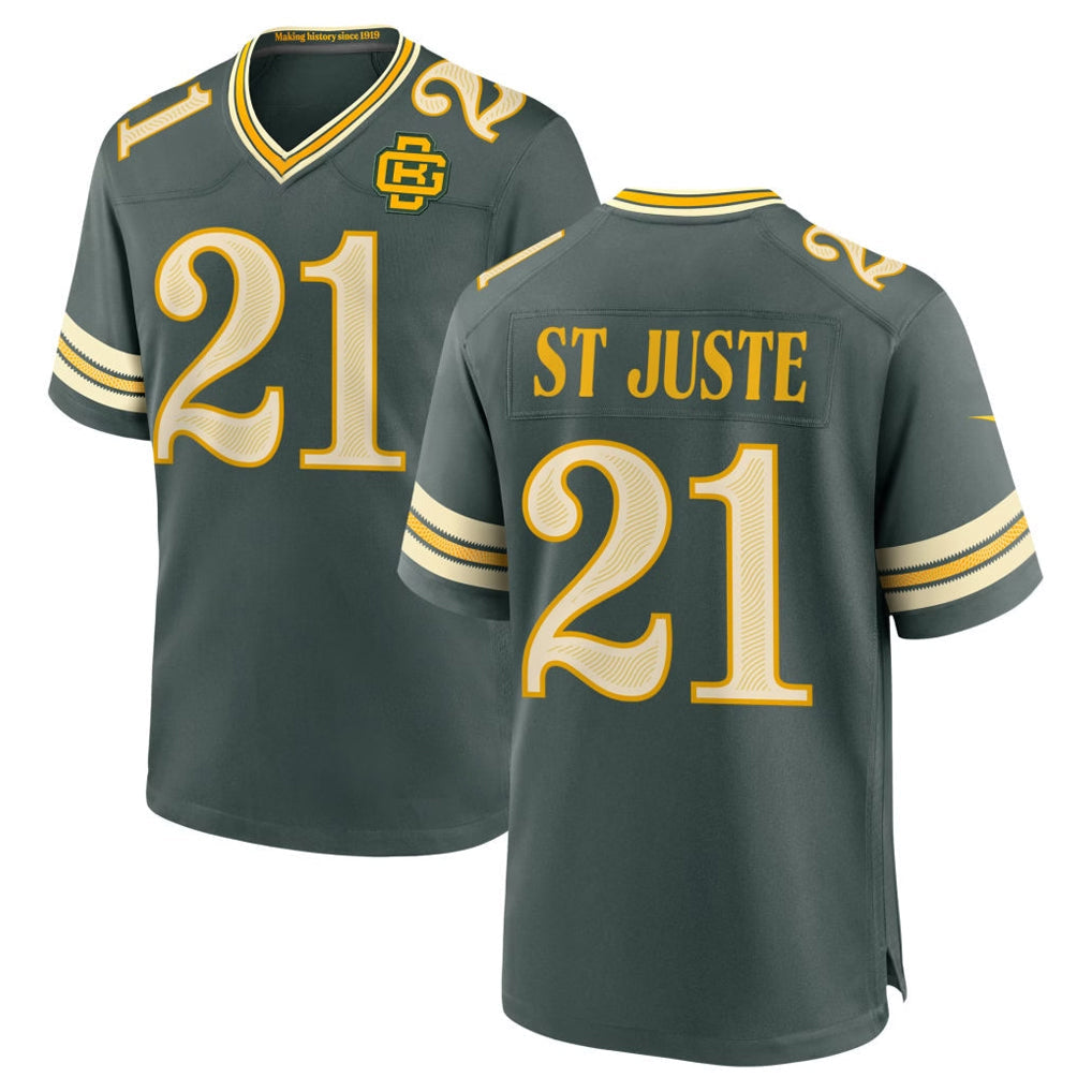 Robertx GB.Packers #21 Benjamin St-Juste Player Green 2026 Rivalries Collection Home Game Stitched Jerseys