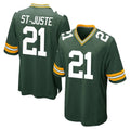 Robertx GB.Packers #21 Benjamin St-Juste Player Green Home Game Stitched Jerseys