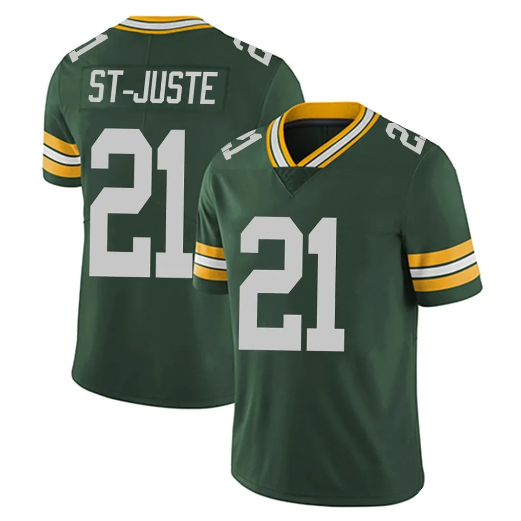 Robertx GB.Packers #21 Benjamin St-Juste Player Green Vapor Untouchable Limited Home Game Stitched Jerseys