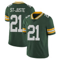 Robertx GB.Packers #21 Benjamin St-Juste Player Green Vapor Untouchable Limited Home Game Stitched Jerseys