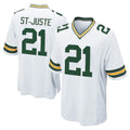 Robertx GB.Packers #21 Benjamin St-Juste Player White Home Game Stitched Jerseys