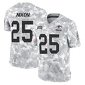 Robertx GB.Packers #25 Keisean Nixon Player Arctic Camo Salute To Service Limited Stitched Jerseys