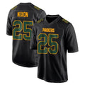 Robertx GB.Packers #25 Keisean Nixon Player Black Fashion Home Game Stitched Jerseys