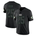 Robertx GB.Packers #25 Keisean Nixon Player Black Impact Limited Home Game Stitched Jerseys