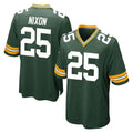 Robertx GB.Packers #25 Keisean Nixon Player Green Home Game Stitched Jerseys