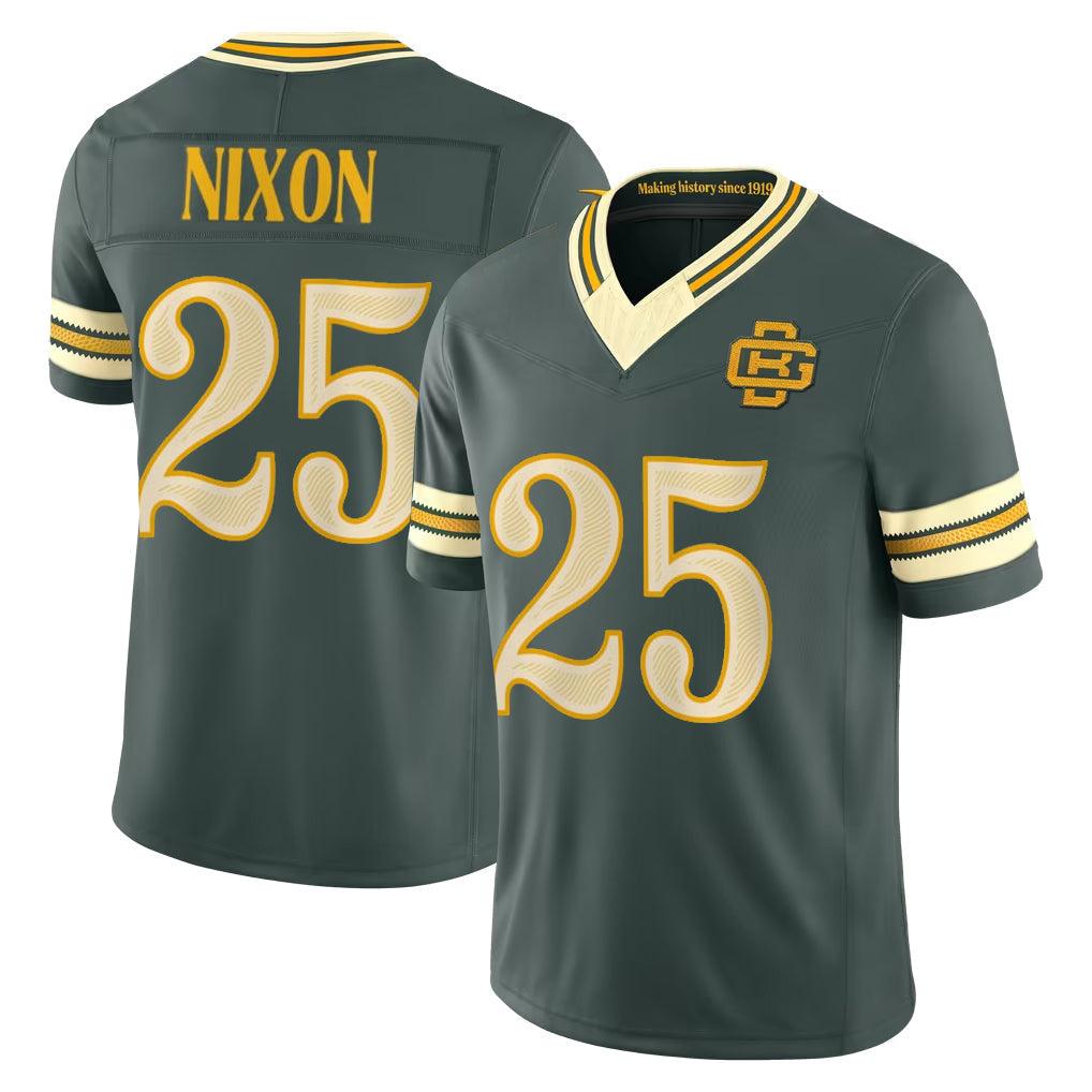Robertx GB.Packers #25 Keisean Nixon Player Green Limited 2026 Rivalries Collection Home Game Stitched Jerseys
