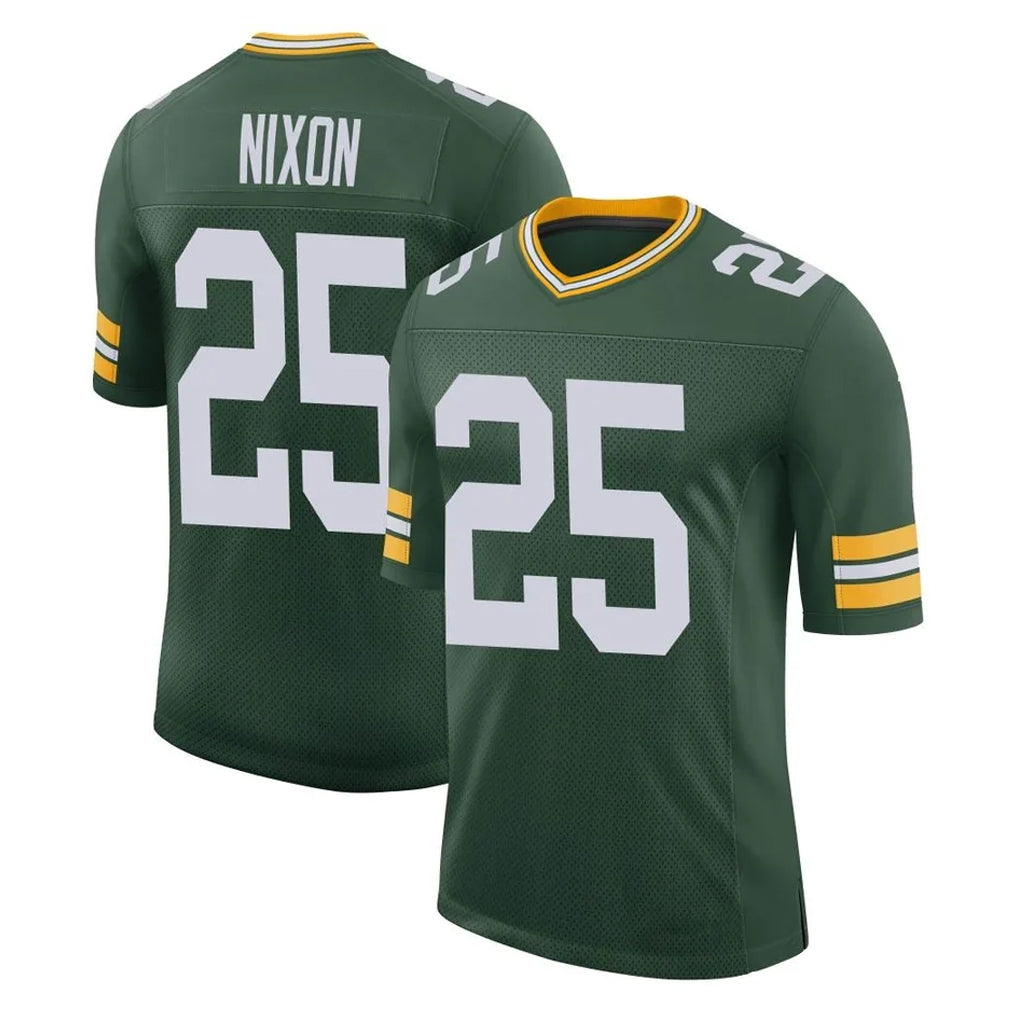 Robertx GB.Packers #25 Keisean Nixon Player Green Limited Classic Home Game Stitched Jerseys