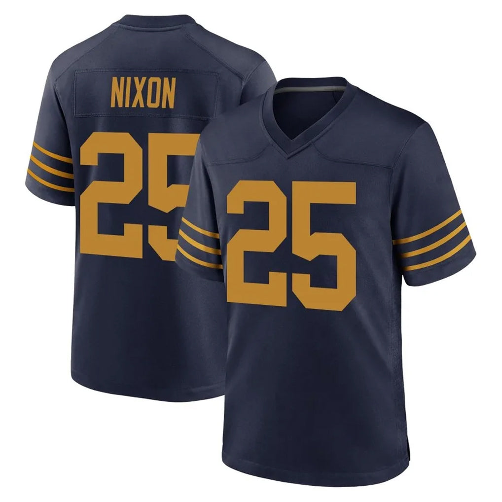 Robertx GB.Packers #25 Keisean Nixon Player Navy The 1923 Classic Home Game Stitched Jerseys