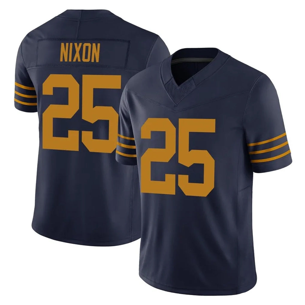 Robertx GB.Packers #25 Keisean Nixon Player Navy The 1923 Classic Vapor F.U.S.E. Home Game Stitched Jerseys
