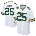 Robertx GB.Packers #25 Keisean Nixon Player White Home Game Stitched Jerseys