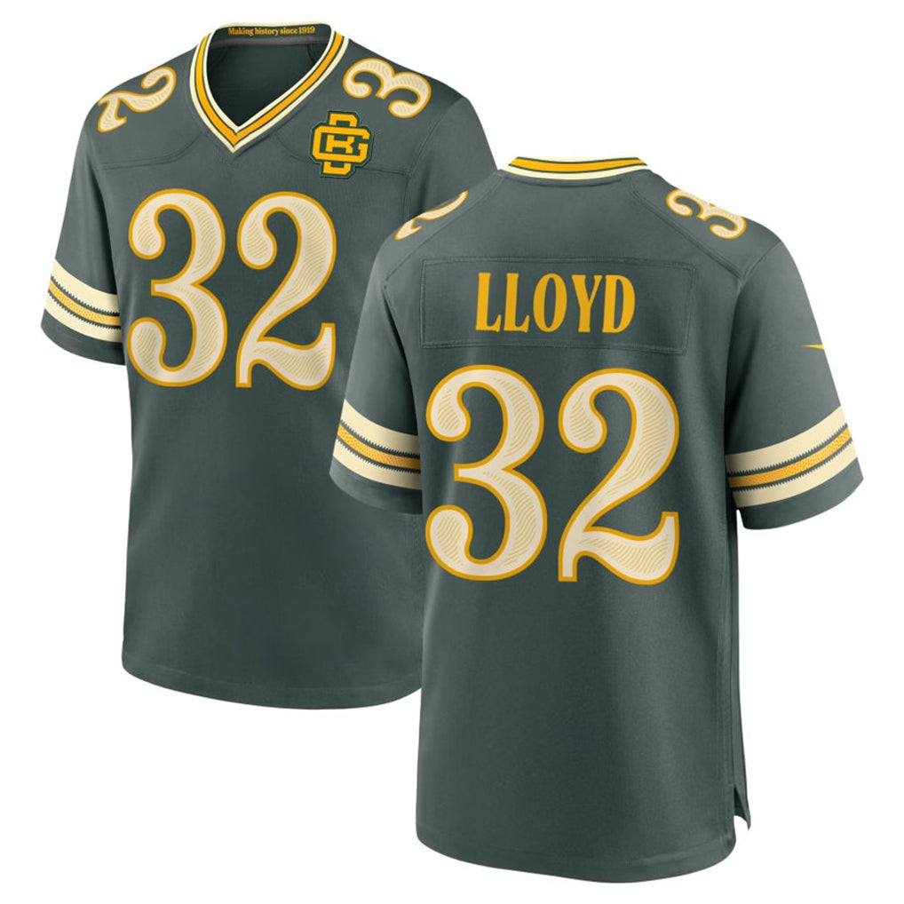 Robertx GB.Packers #32 MarShawn Lloyd Player Green 2026 Rivalries Collection Home Game Stitched Jerseys