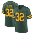 Robertx GB.Packers #32 MarShawn Lloyd Player Green Alternate Home Game Stitched Jerseys