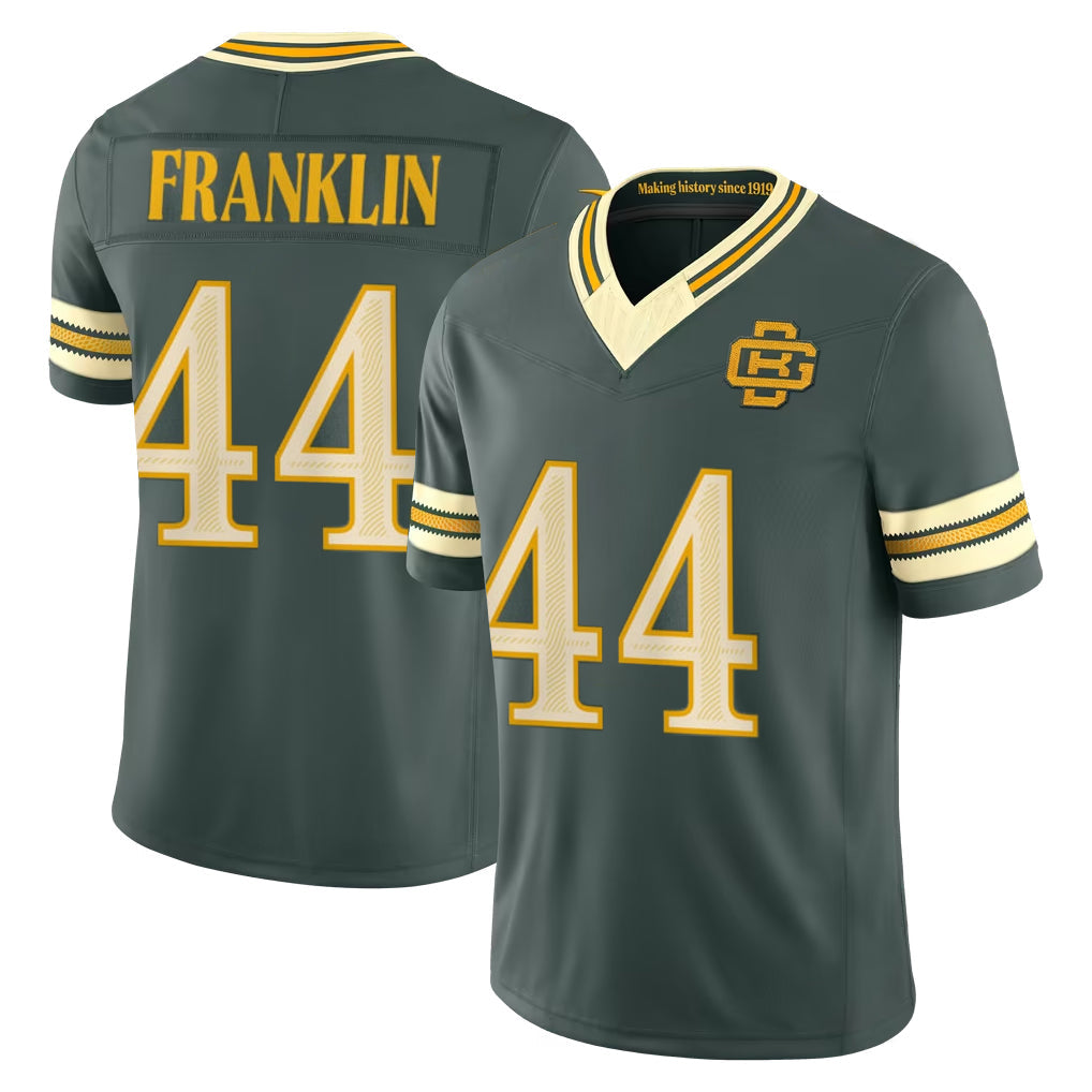 Robertx GB.Packers #44 Zaire Franklin Player Green Limited 2026 Rivalries Collection Home Game Stitched Jerseys