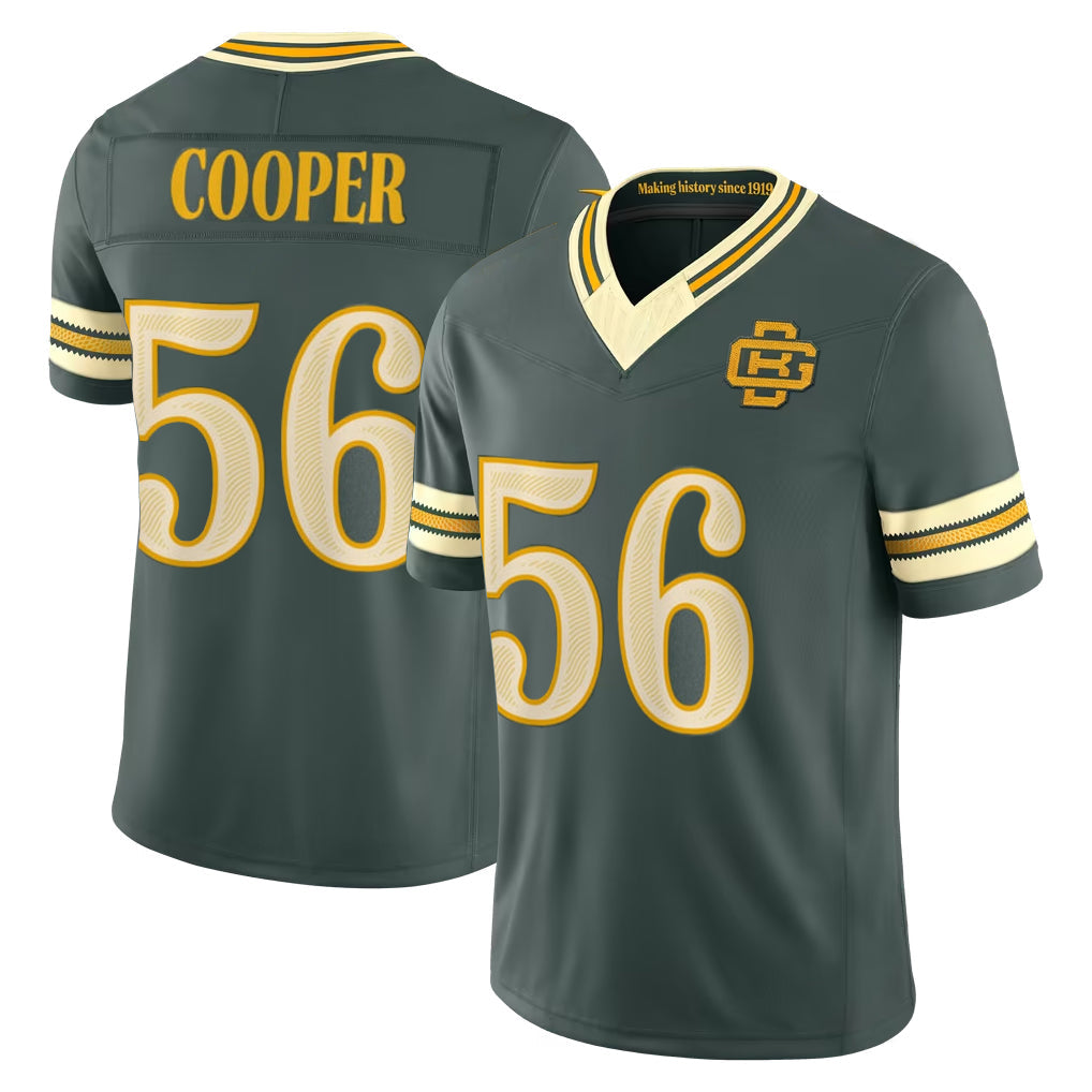 Robertx GB.Packers #56 Edgerrin Cooper Player Green Limited 2026 Rivalries Collection Home Game Stitched Jerseys