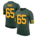 Robertx GB.Packers #65 Aaron Banks Player Green Alternate Home Game Stitched Jerseys