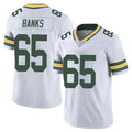 Robertx GB.Packers #65 Aaron Banks Player White Vapor Untouchable Limited Home Game Stitched Jerseys