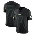 Robertx GB.Packers #77 Jordan Morgan Player Black Impact Limited Home Game Stitched Jerseys
