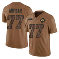 Robertx GB.Packers #77 Jordan Morgan Player Brown Salute To Service Limited Stitched Jerseys