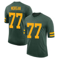 Robertx GB.Packers #77 Jordan Morgan Player Green Alternate Vapor Home Game Stitched Jerseys
