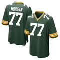 Robertx GB.Packers #77 Jordan Morgan Player Green Home Game Stitched Jerseys
