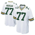 Robertx GB.Packers #77 Jordan Morgan Player White Home Game Stitched Jerseys