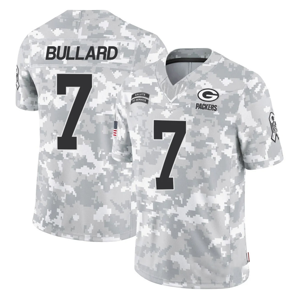 Robertx GB.Packers #7 Javon Bullard Player Arctic Camo Salute To Service Limited Stitched Jerseys