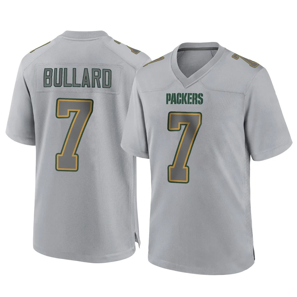 Robertx GB.Packers #7 Javon Bullard Player Gray Atmosphere Fashion Home Game Stitched Jerseys