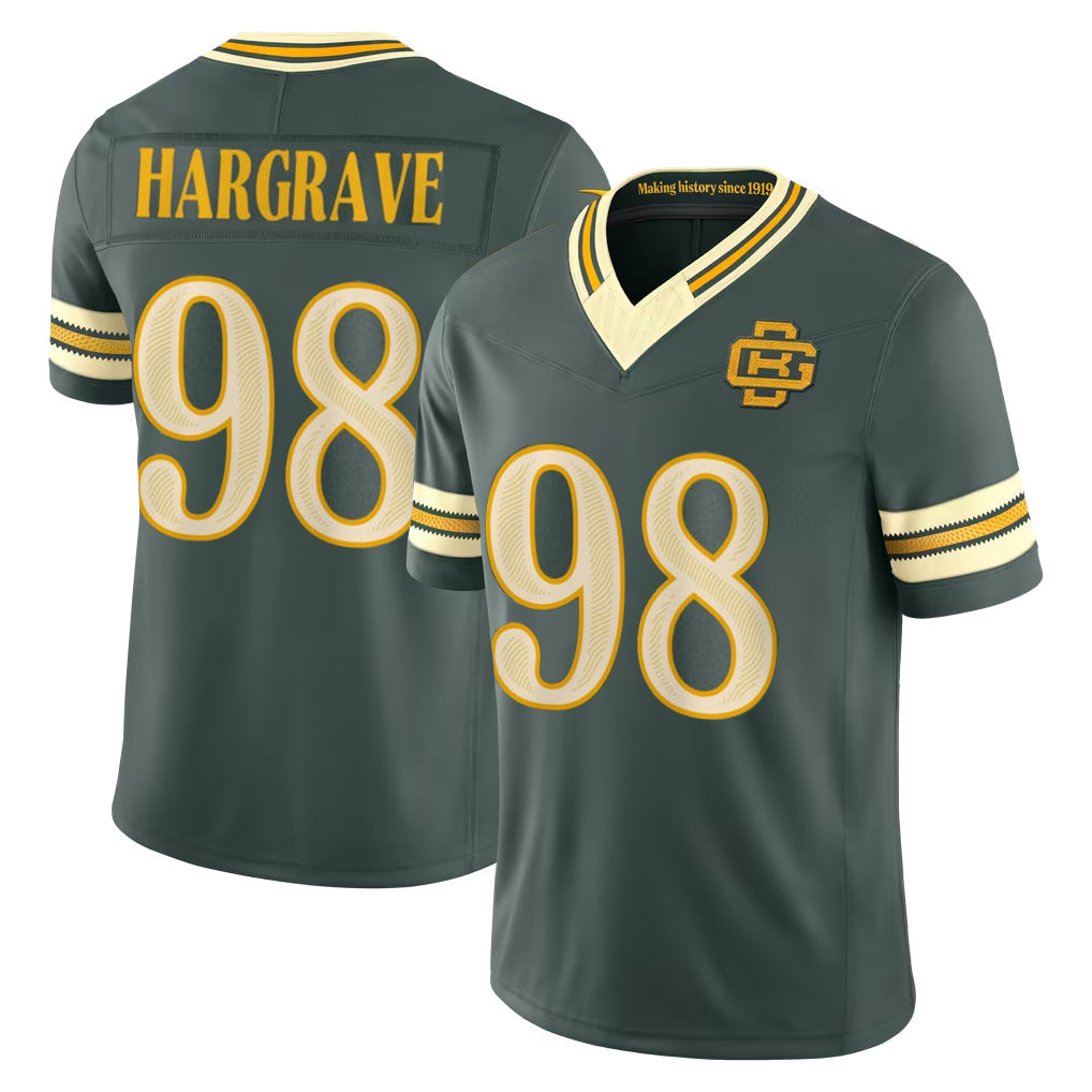 Robertx GB.Packers #98 Javon Hargrave Player Green Limited 2026 Rivalries Collection Home Game Stitched Jerseys