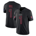 Robertx H.Texans #1 Tank Dell Player Black Impact Limited Game Stitched Jerseys