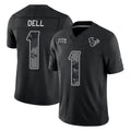 Robertx H.Texans #1 Tank Dell Player Black Limited 2026 Salute to Service Home Game Stitched Jerseys