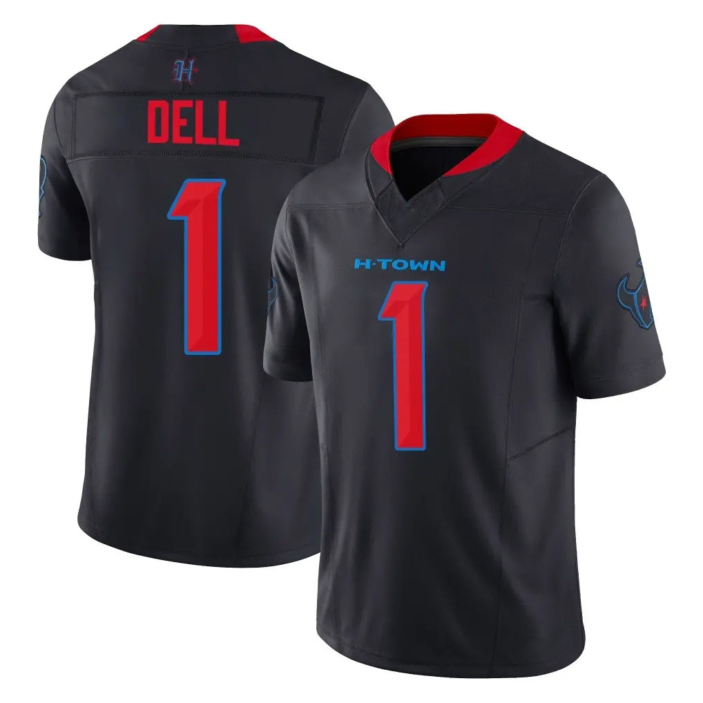 Robertx H.Texans #1 Tank Dell Player Navy Limited 2nd Alternate Vapor F.U.S.E. Home Game Stitched Jerseys