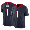 Robertx H.Texans #1 Tank Dell Player Navy Limited Vapor F.U.S.E. Home Game Stitched Jerseys