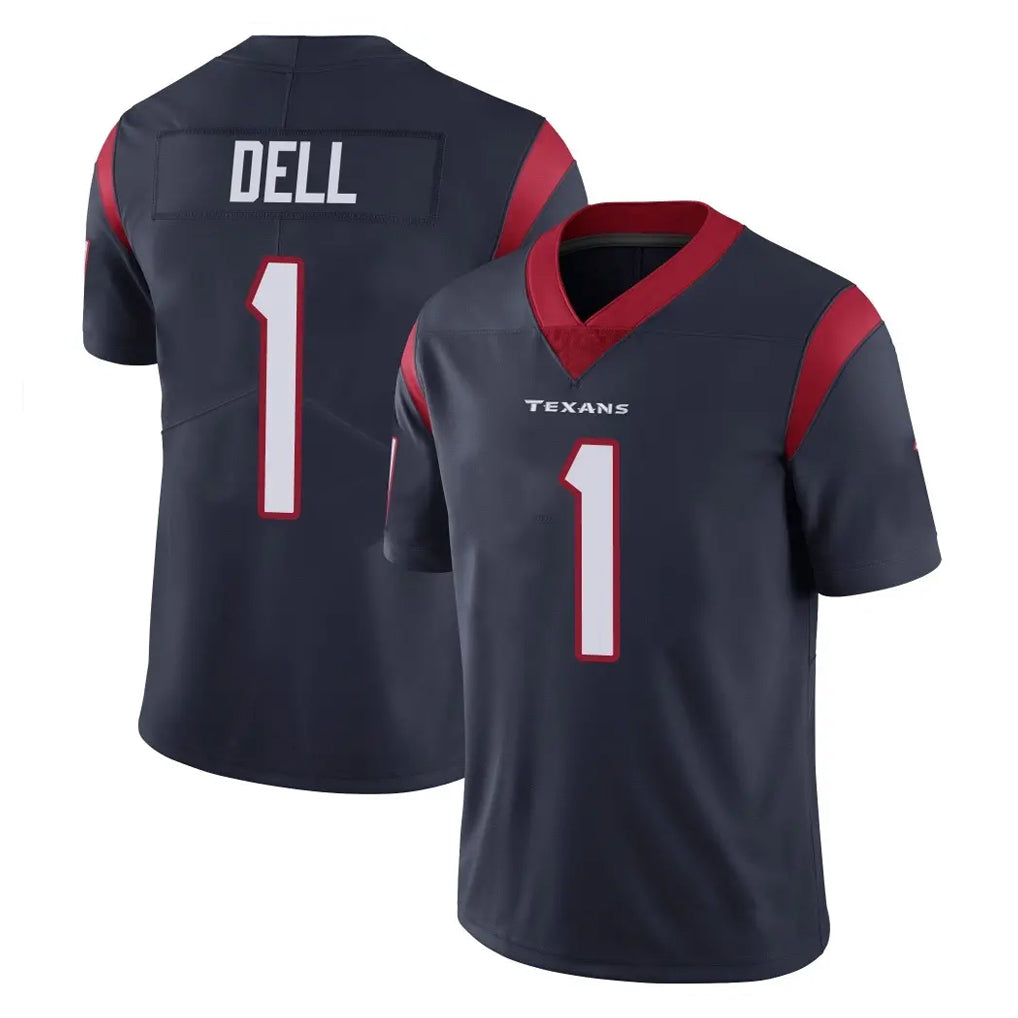 Robertx H.Texans #1 Tank Dell Player Navy Limited Vapor Untouchable Home Game Stitched Jerseys