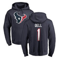 Robertx H.Texans #1 Tank Dell Player Navy Pro Line Pullover Hoodie Limited Game Stitched Jerseys