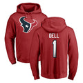 Robertx H.Texans #1 Tank Dell Player Red Pro Line Pullover Hoodie Limited Game Stitched Jerseys