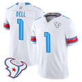 Robertx H.Texans #1 Tank Dell Player Whtie 2026 Rivalries Vapor Limited Home Game Stitched jerseys