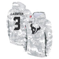 Robertx H.Texans #3 Kamari Lassiter Player Arctic Camo Salute to Service Hoodies Limited Game Stitched Jerseys
