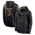 Robertx H.Texans #3 Kamari Lassiter Player Black Salute to Service Hoodies Limited Game Stitched Jerseys